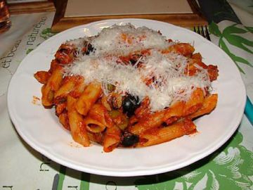 Penne alla Calabrese (pennes à la Calabraise)