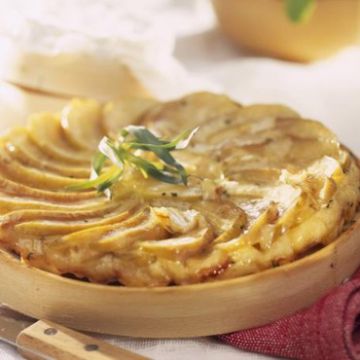 Tarte Tatin de pommes au camembert