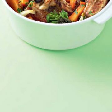 Tendrons de veau aux jeunes carottes