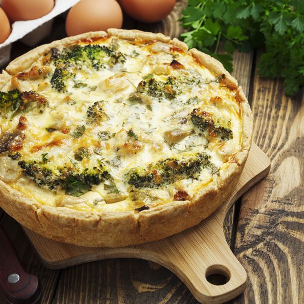 Quiche aux champignons et brocoli à ma façon