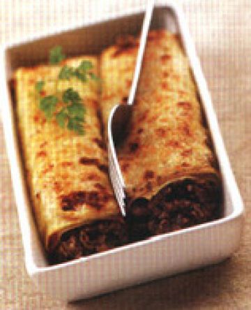 Crêpes farcies aux champignons