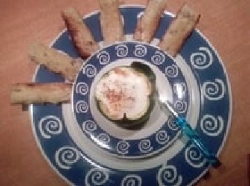 Oeuf en coque de courgette