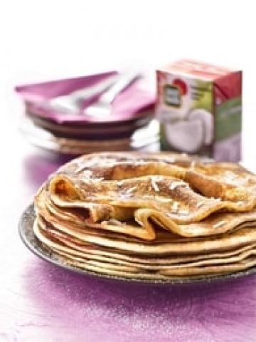Crêpes soufflées au lait de coco