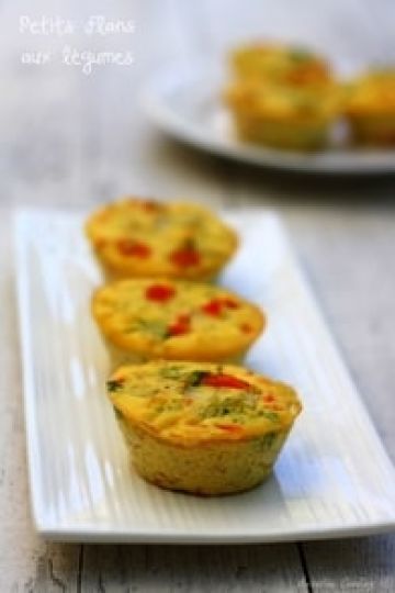 Flans individuels aux légumes