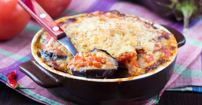 Recette de Moussaka minceur aux aubergines pour régime Montignac