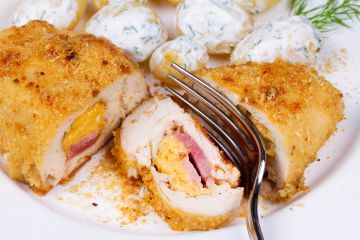 Paupiette de poulet façon cordon bleu