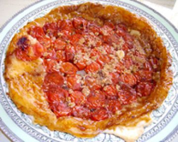 Tatin de tomates cerises au caramel balsamique