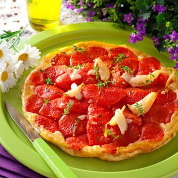 Tatin feuilletée de tomates