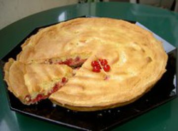 Tarte meringuée aux groseilles