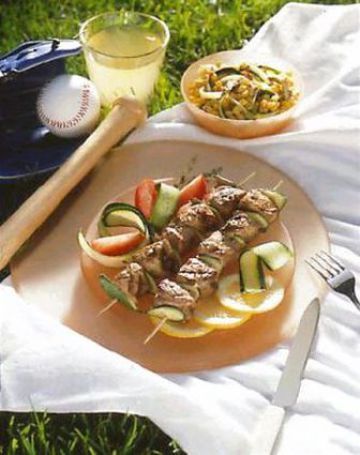 Brochettes dinde/papaye