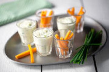 Dips de crème de poireau