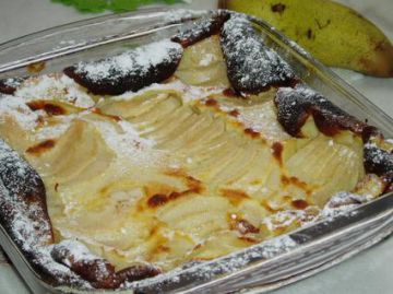 Flan aux poires et miel