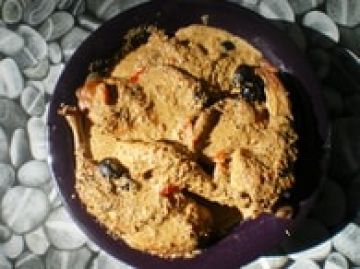 Lapin à la crème de poivrons rouges