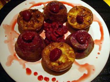 Muffins légers aux pommes et aux framboises