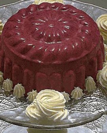 Bavarois aux cassis