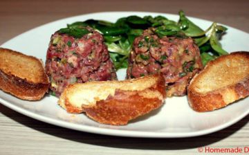 Tartare de boeuf au couteau