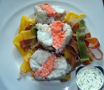 Rôti de lotte au saumon