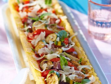 L'italienne en polenta aux légumes grillés