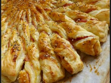 Feuilleté salé jambon parmesan