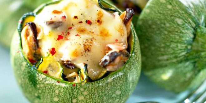 Gratin de moules et de courgettes
