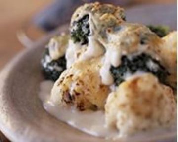 Gratin de chou-fleur et brocolis