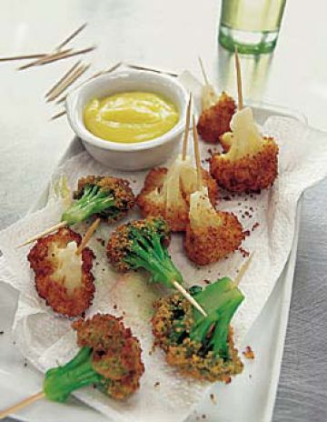 Chou-fleur et brocolis frits