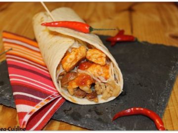 Fajitas au poulet épicé