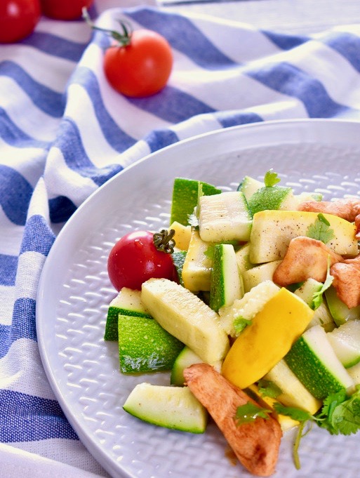 Poulet et courgettes