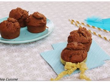 Muffins chocolat banane et noix de coco végan