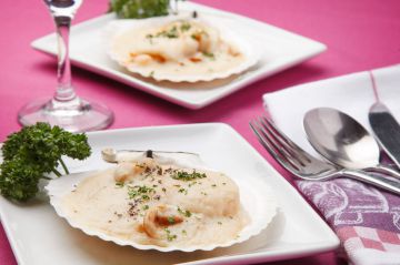 Coquille Saint-Jacques à la béchamel