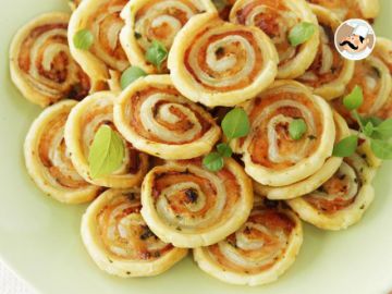 Feuilletés apéritifs saumon basilic
