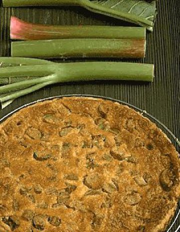Tarte à la rhubarbe alsacienne