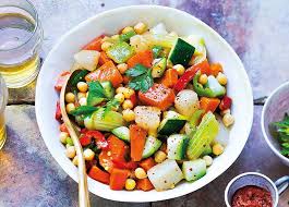 Couscous au poulet avec légumes surgelés