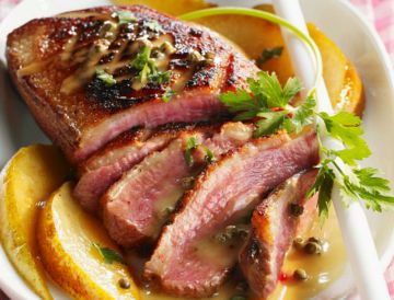 Magrets de canard au cidre