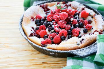 Clafoutis rustique aux fruits rouges