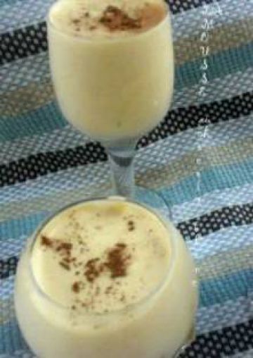 La mousse au chocolat blanc et banane