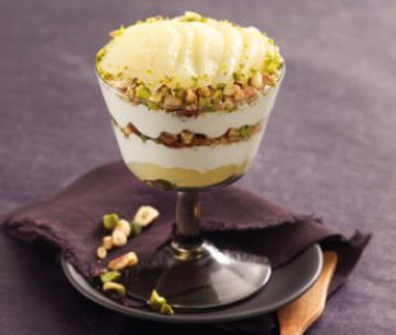 Terrine de poires en mousse de roquefort