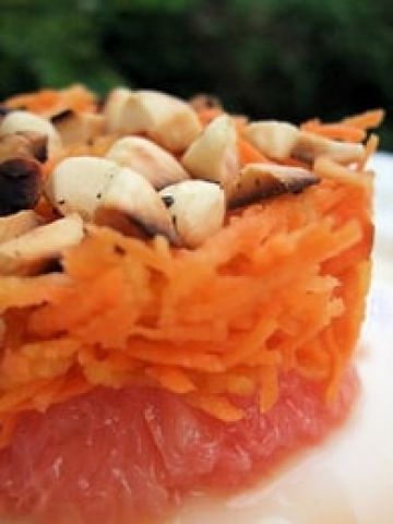 Carottes fraîcheur et croquant de noisettes
