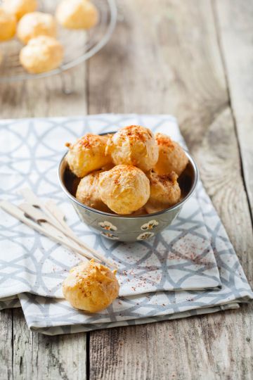 Chouquettes au gruyère