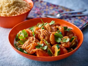 Sauté de poulet aux abricots secs