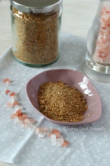 Gomasio au Sel d’Himalaya, au sésame et graines de courges #vegan