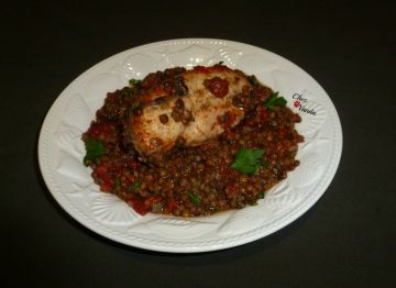 Poulet aux lentilles et à la tomate - WWEB 9 SP la part