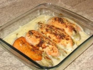 Endives gratinées au saumon