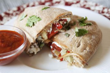 Calzone aux légumes à la feta