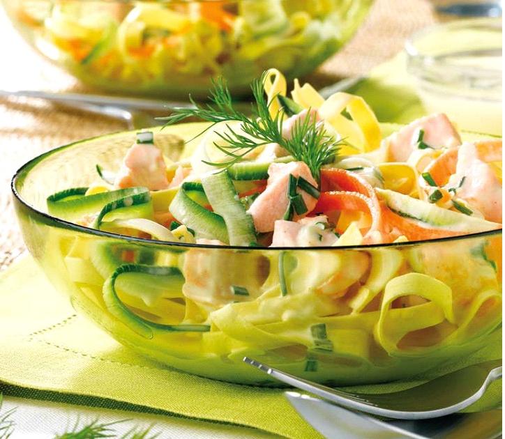 Salade de pâtes au saumon