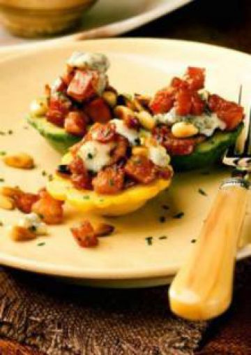Pâtissons farcis au gorgonzola
