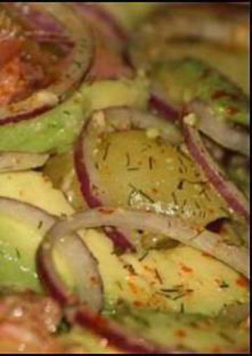 Salade tiéde au saumon