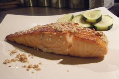 Pavé de saumon au sésame