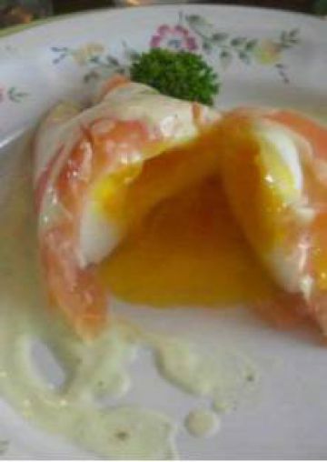 Oeuf poché au saumon