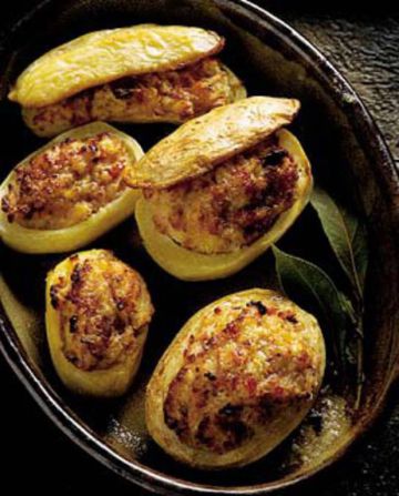 Pommes de terre farcies au four